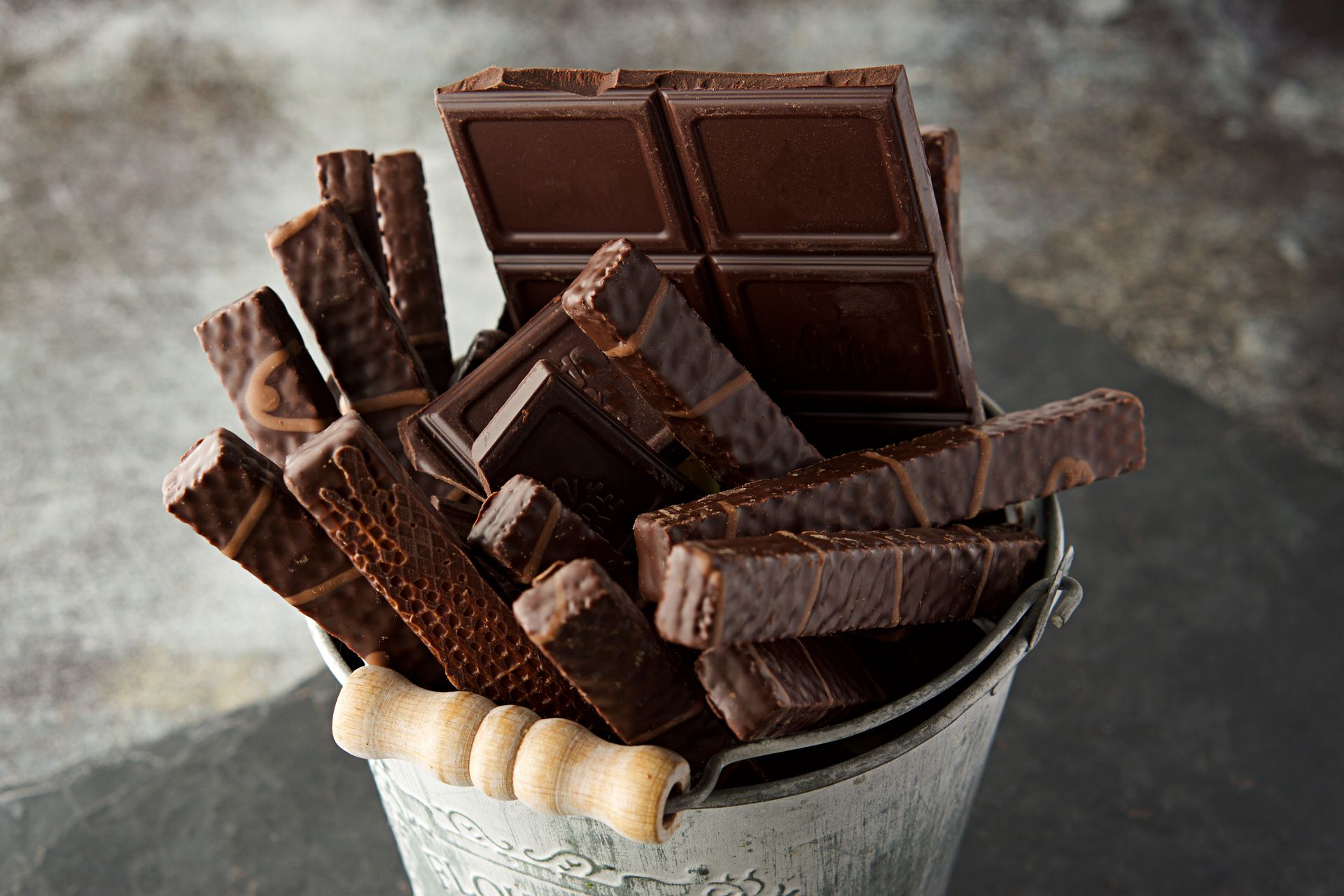 Modern chocolate and bars